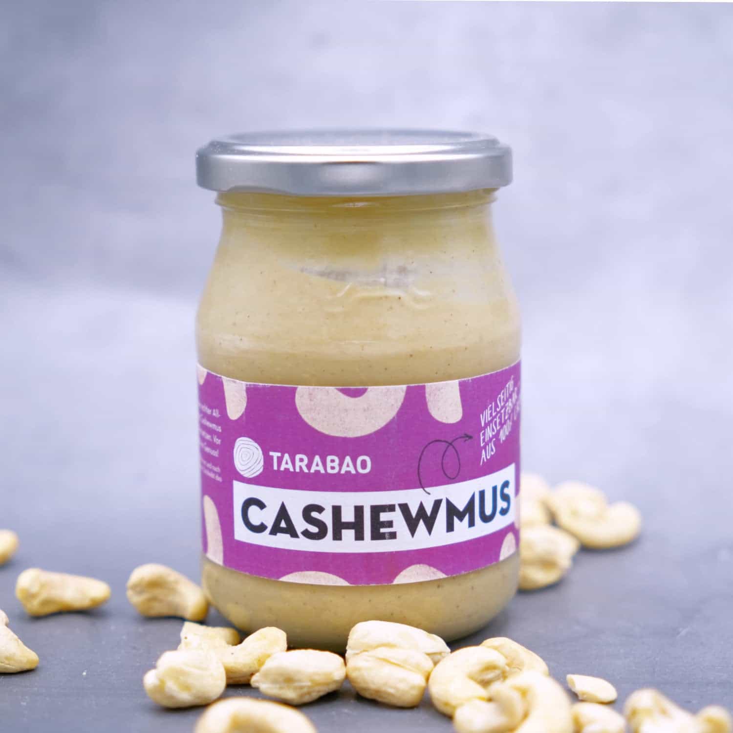 Bio Cashewmus - TARABAO- vegan - im Pfandglas