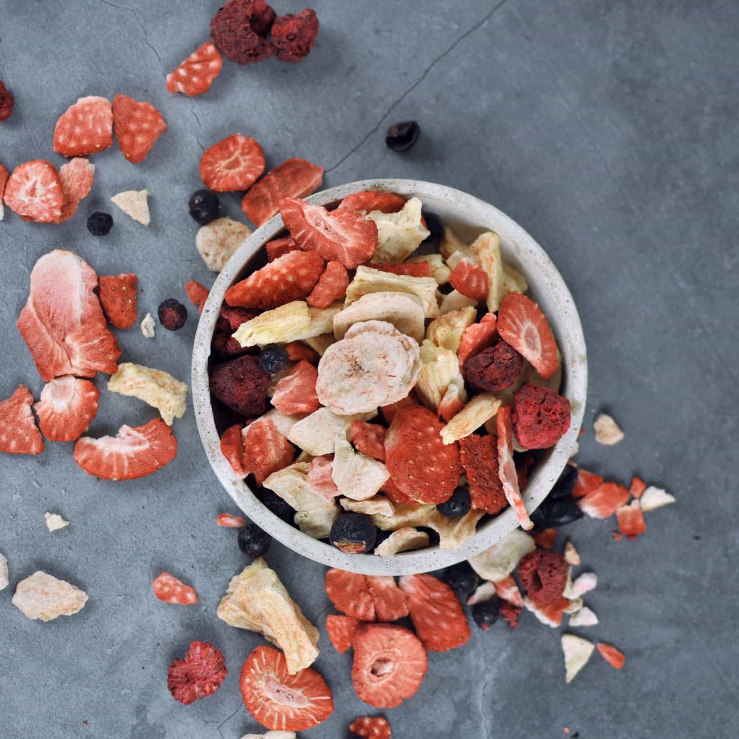 Bio Obstsalat gefriergetrocknet