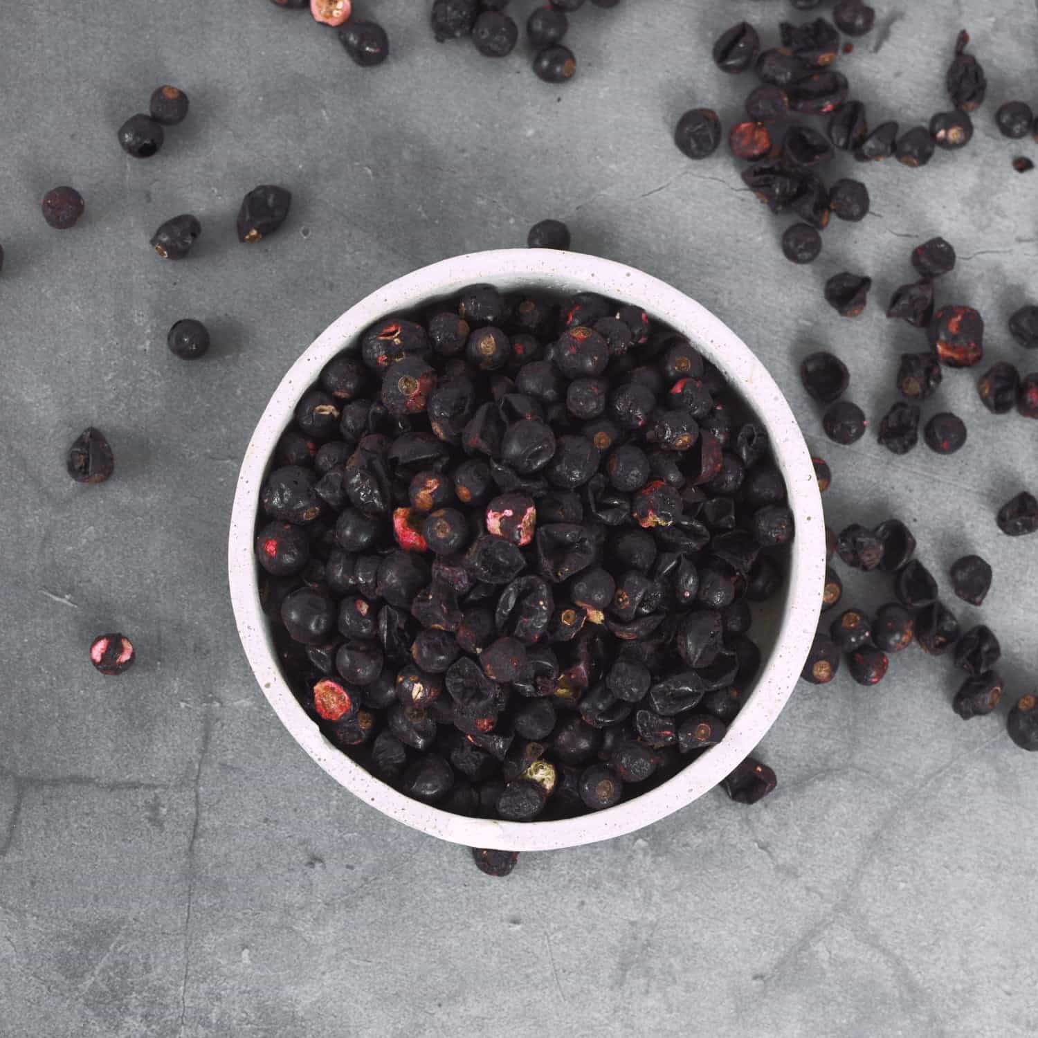 Bio schwarze Johannisbeeren gefriergetrocknet