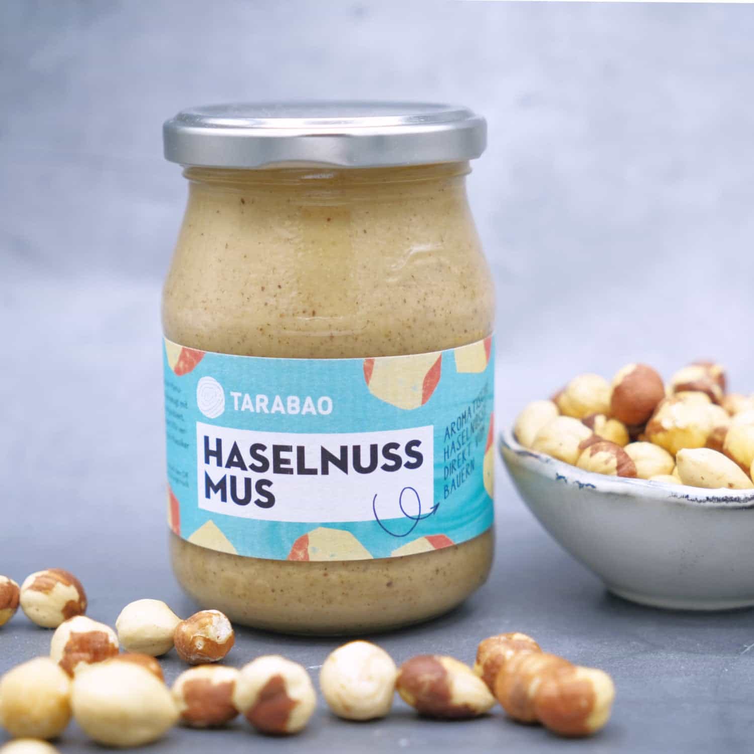 Bio Haselnussmus - TARABAO- vegan - im Pfandglas