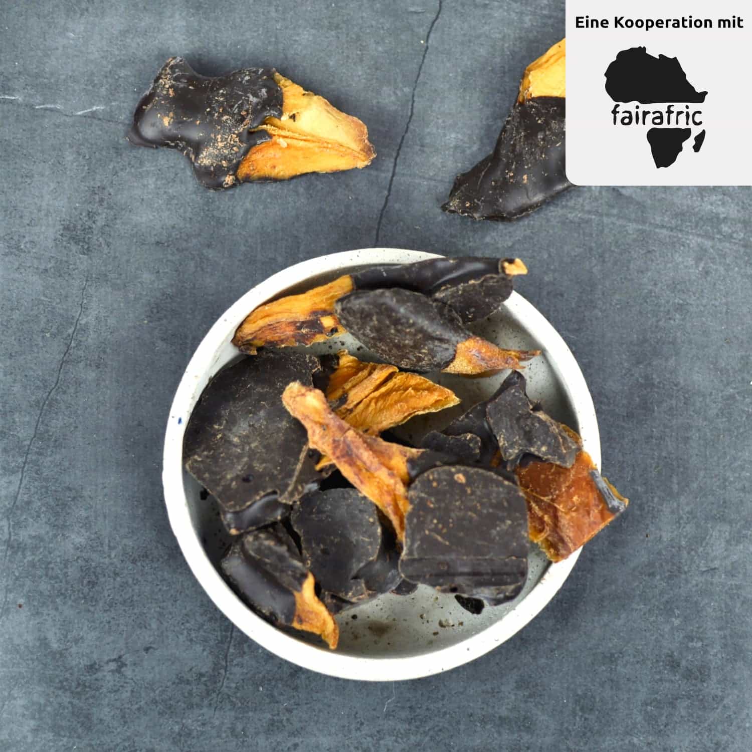 Bio Mangostücke schokoliert