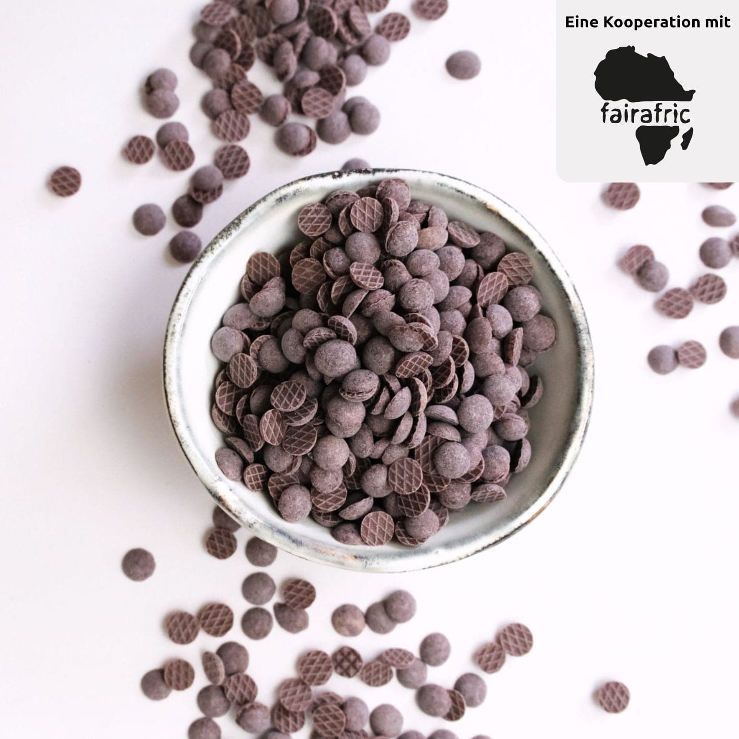 Bio kleine Schokodrops 50% mit Zartbitterschokolade - TARABAO- vegan - zum Backen