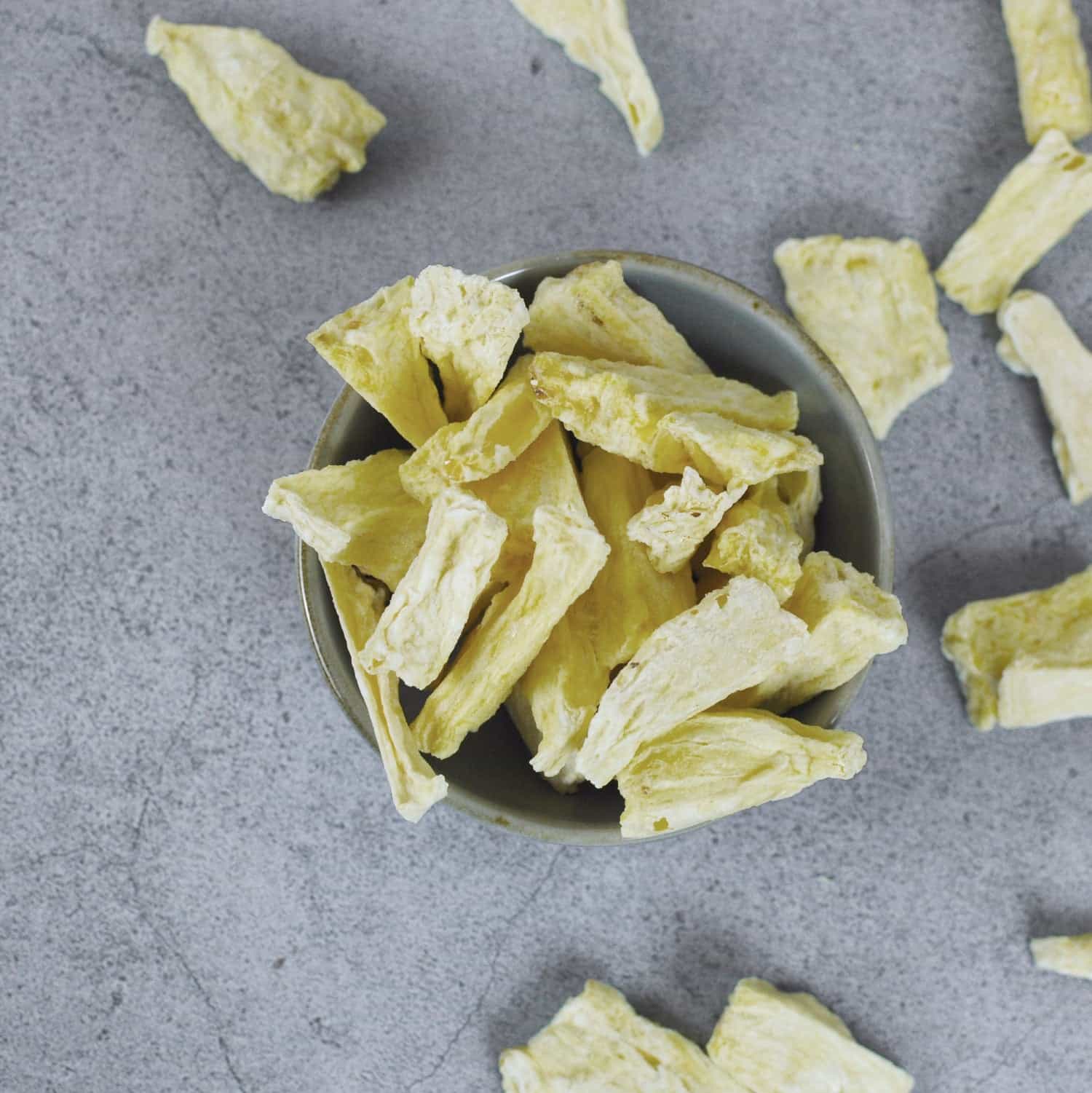 Bio Ananasstücke gefriergetrocknet